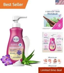 Gentle Moisturizing Hair Removal Cream for Sensitive Areas - 13.5 FL OZ Bottle - Picture 1 of 11