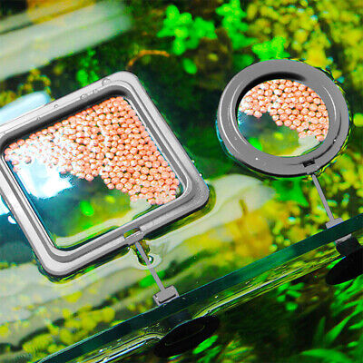 Aquarium Feeding Ring Fish Tank Station Floating Food Tray Feeder Accessori~ng • 2.35$