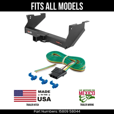Kit de arnés de cableado de 4 vías enganche de remolque para 10 Dodge Ram 2500 se adapta a todos los modelos Curt Foto 1 de 4