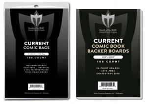 500 THICK CURRENT MODERN COMIC BOOK ARCHIVAL 7X10-1/2 POLY BAGS AND BOARDS MAX - Picture 1 of 1