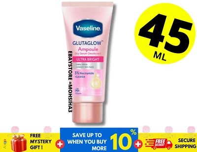 Vaseline Dry Serum Deodorant Ultra Bright Renew Gluta Glow Deo Ampoule 45ml - Image 1 of 4