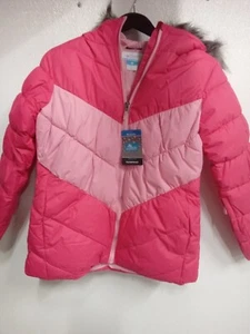 Columbia Arctic Blast Light Pink Kids Girls Winter Jacket Sz Large #5B1A - Picture 1 of 4