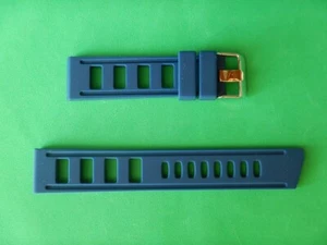 20 MM BRACELET STRAP BLEU NAVY TROPICAL IDÉAL COMPRESSOR PLONGÉE DIVER - Imagen 1 de 12