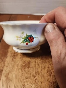 Royal Albert Bone China Yuletide Creamer Sugar Poinsettia White Flowers Choice - Picture 1 of 7