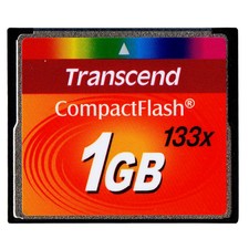 Transcend CompactFlash CF Card 1GB 133X Compact Flash Card CF Memory Card