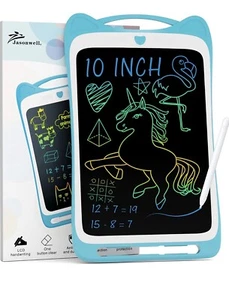 Kids Drawing Pad Doodle Board10”colorful Toddler Scribbler Board Erasable LCD Bl - Picture 1 of 9
