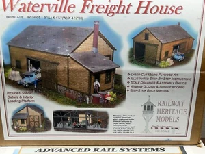 WATERVILLE CASETTA MERCI IN LEGNO con DETTAGLI - Scala HO KIT LEGNO TAGLIO LASER NUOVO - Foto 1 di 10