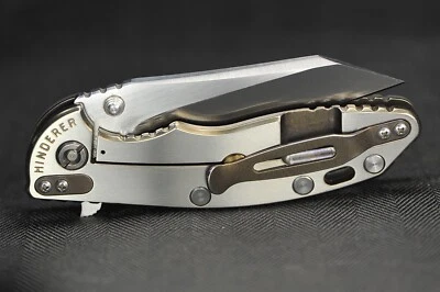 Custom Rick Hinderer Warncliffe 4th Gen XM18 3.5" Satin Flipper, Hand Rubbed - Image 1 of 4