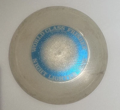Vintage 1980 Wham-O Frisbee Golf Disc Glow In Dark  133 grams NIGHT LIGHTER - Image 1 of 2