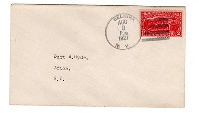 #644 Burgoyne Oriskany Saratoga 1927 FDC - Unofficial u/o Selkirk NY CCL - Image 1 of 2