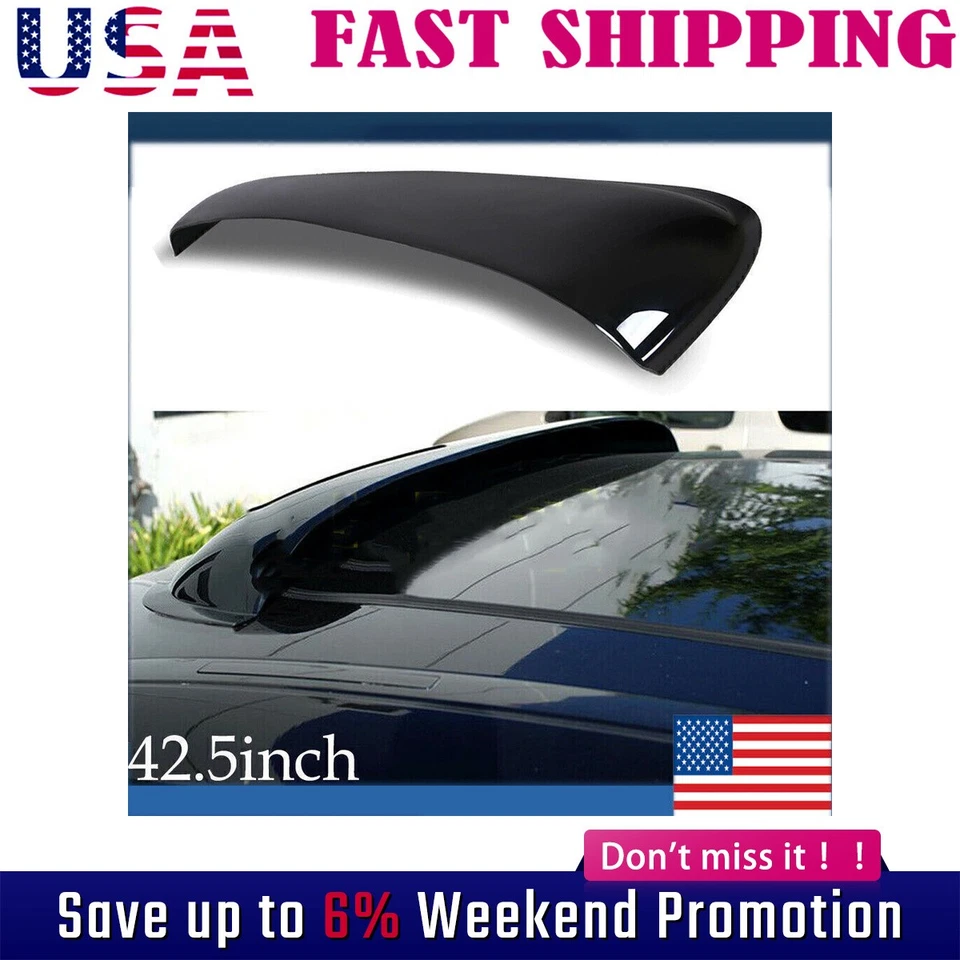 42.5" SMOKE SUNROOF/MOON/SUN ROOF WINDOW VISOR SHADE VENT WIND/RAIN Upgraded - Image 1 of 4