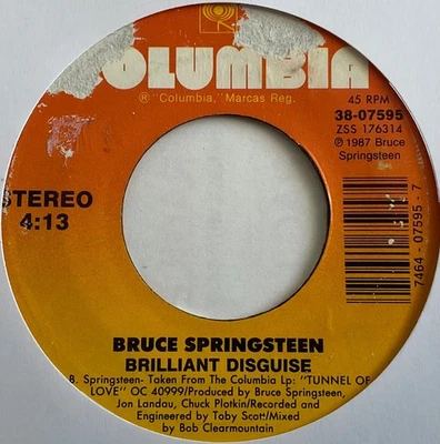 Bruce Springsteen - Brilliant Disguise - 7” Vinyl Single - Image 1 of 3