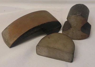 3 muñecos de yunque de mano curva reparación guardabarros carrocería auto vintage Foto 1 de 4