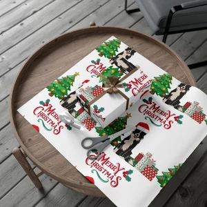 Geschenkpapier Frohe Weihnachten Border Collie Hund Weihnachten, Hundeliebhaber Geschenk - Bild 1 von 25