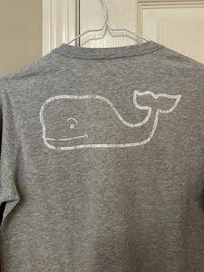Vineyard Vines Boy's Glow in the Dark Vintage Whale L/S Gray T-Shirt Large NWT - Picture 1 of 6