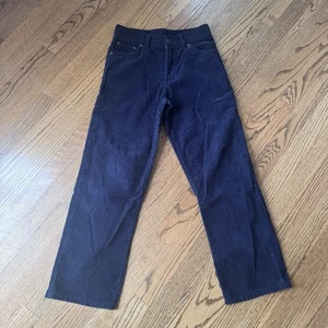 Lands End Boys Navy Blue Corduroy Pants 5 Pockets Size 12 - Picture 1 of 14