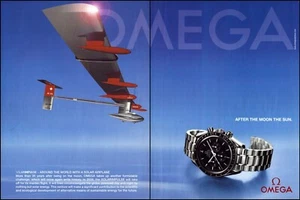 OMEGA Speedmaster After The Moon The Sun Original 2006 ¡Anuncio impreso 2 páginas!! - Imagen 1 de 1