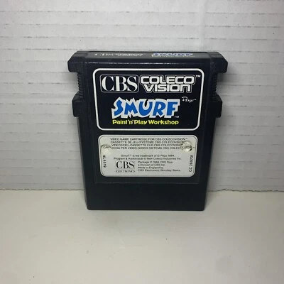 Coleco Vision Smurf Paint N And & Play Workshop Colecovision 1984 - Authentic - Image 1 of 4