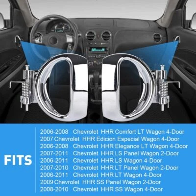 2PC Front Driver+Right Interior Door Handle For 2006-2011 Chevrolet HHR LS LT SS - Imagem 1 de 4