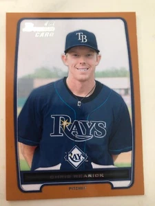 2012 Bowman Orange Parallel Chris Rearick Rays 1st Bowman /250 - Picture 1 of 1