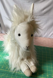 Pottery Barn Kids Fur Friends Llama Plush Stuffed Animal Alpaca Furry PBK - Picture 1 of 13