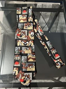 Looney Tunes Stamp Collection Taz Vintage Mens Neck Tie - Picture 1 of 2