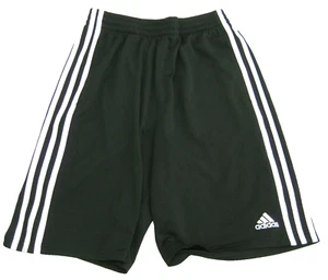 ADIDAS Boy's (Size Large 14/16) Black Athletic Shorts 2 Pockets Classic 3-Stripe - Picture 1 of 4