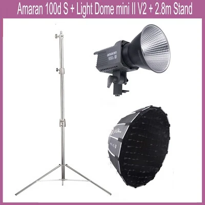 Aputure Amaran 100d S 100W 5600K Daylight LED Video Light +Softbox +2.8m Stand  - Image 1 of 4
