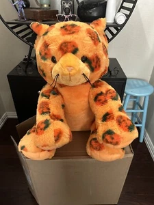 Build A Bear GIANT Pumpkin Kitty Orange Halloween Plush Vault Collection 2024 - Picture 1 of 6