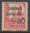 Canaries Courrier 1937 Edifil 28 MH