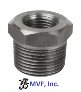 2" X 1/4" 3M/6M Threaded (NPT) Hex Bushing A105 Forged Steel FS12090221 - Picture 1 of 5