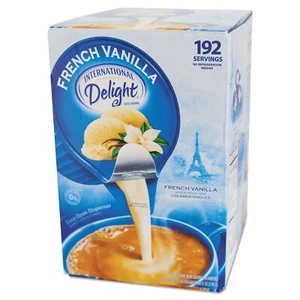 International Delight Coffee Creamer Singles, French Vanilla, 192 Count - Picture 1 of 4
