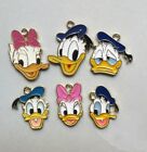 Lot 20 pièces pendentifs charme marguerite Donald Duck à faire soi-même collier boucles d'oreilles fabrication de bijoux