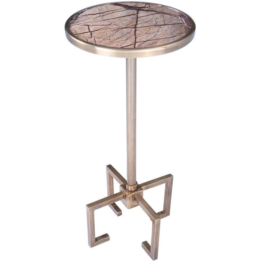 Butler Mash End Table, Antique Gold - 5489226 - Image 1 of 1