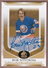 2020-21 SP Signature Legends Gold Spectrum #75 Bob Nystrom AUTO - ISLANDERS