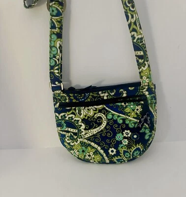 Vera Bradley Rhythm & Blues Lizzie Small Cross Body Purse Bag Tote Floral - Image 1 of 4