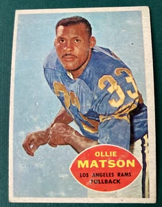 1960 Ollie Matson Football Karte Topps #63 EX Los Angeles Rams KOSTENLOSER VERSAND - Bild 1 von 2
