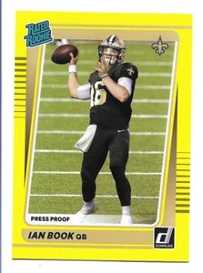 Ian Book 2021 Panini Donruss Rated Rookie Press Proof Yellow #269   Saints RC - Picture 1 of 2