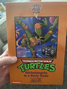 NECA TMNT Ninja Turtles Michelangelo Is A Party Dude 2024 Haulathon NEW