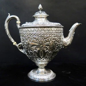 Vintage Antique Georgian Silver Teapot - Picture 1 of 12