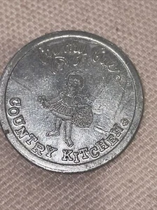 Country Kitchen Token Coin Double Side Country Girl Country Boy - Picture 1 of 2