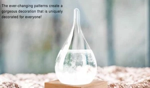 Storm Glass Weather Forecast Predictor Bottle, XS H12.5cm Box Slightly Damaged - Picture 1 of 12