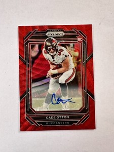 CADE OTTON 2022 Prizm #362 RED WAVE PRIZM Auto Rookie RC SP /149 Buccaneers