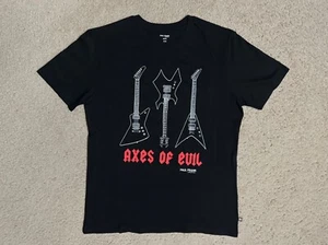 PAUL FRANK t-shirt AXES OF EVIL Sz MEDIUM Heavy Metal Guitars Men's - Picture 1 of 9