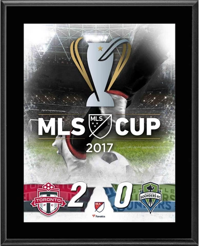 Toronto FC vs Seattle Sounders 2017 MLS Cup 10.5" x 13" Plaque Cover