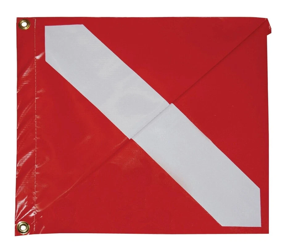 Taylor Made Signal Flag Diver Down, 13" x 15", #4200 - Image 1 of 1