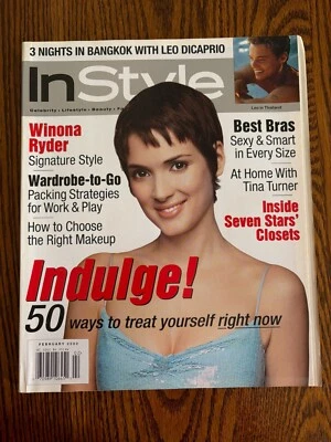 InStyle Magazine Feb 2000 Winona Ryder SCOTT FOLEY Amanda Peet TINA TURNER VG - Image 1 of 4