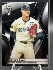 2025 Topps Chrome Black River Ryan RC Los Angeles Dodgers #118 - Picture 1 of 2