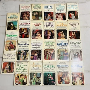70s & 80s Regency Romance Books Fawcett Crest Vintage Paperbacks Lot Of 23 - Picture 1 of 8