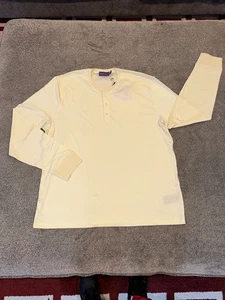 Ralph Lauren Purple Label cremefarbenes Interlock Henley Herrenhemd $ 295 Größe 2XL - Bild 1 von 18